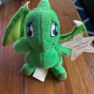 2004 Neopets Green Shoyru plush